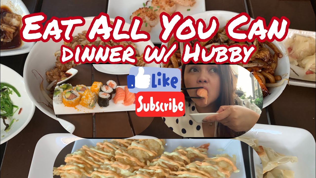 Vlog #34/Eat all you can Dinner w/ Hubby ( ASAIN FOOD )