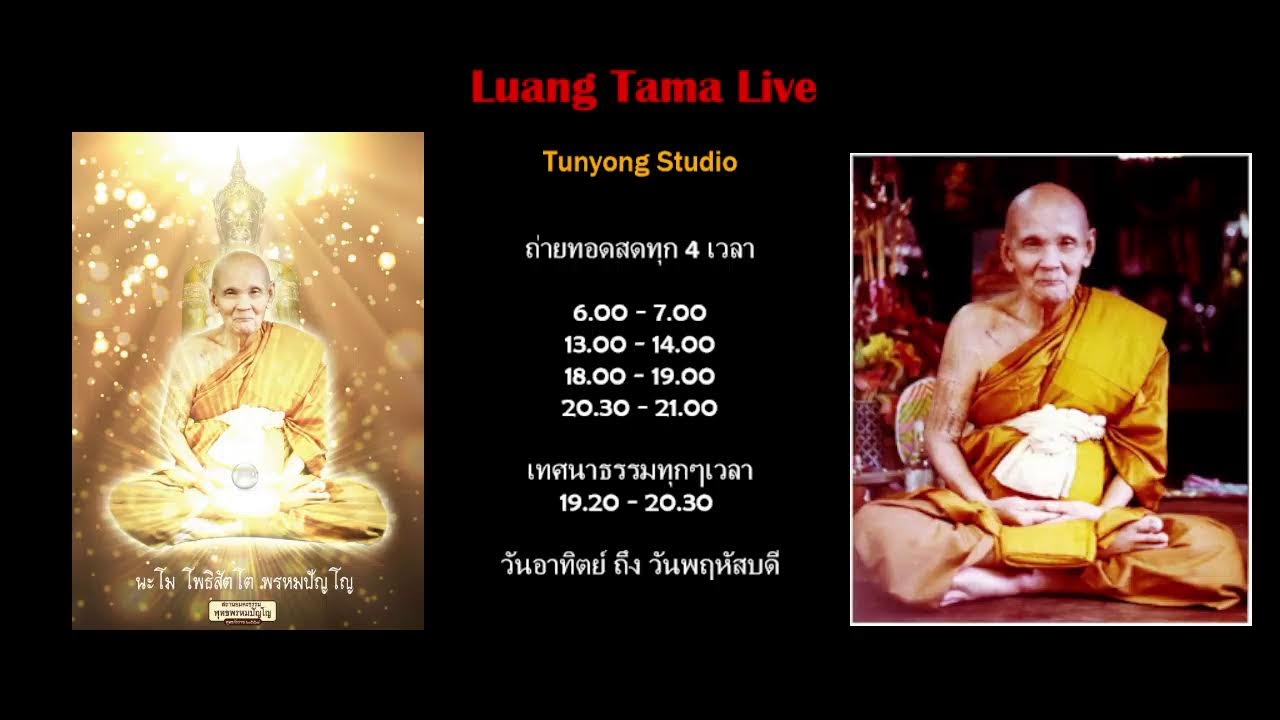 หลวงตาม้าถ่ายทอดสด วัดถ้ําเมืองนะ เชียงใหม่ Live Stream