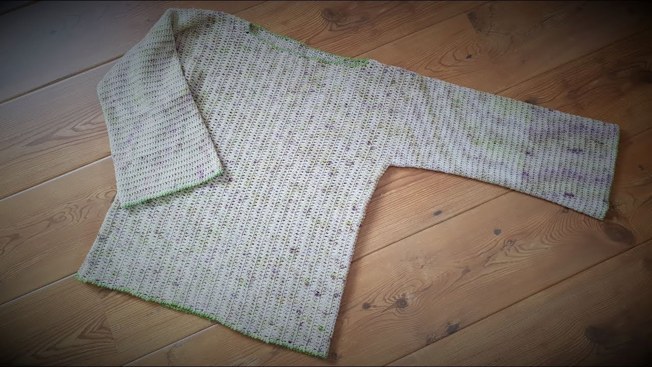 Anleitung: Einfachen Pullover für jede Jahreszeit häkeln