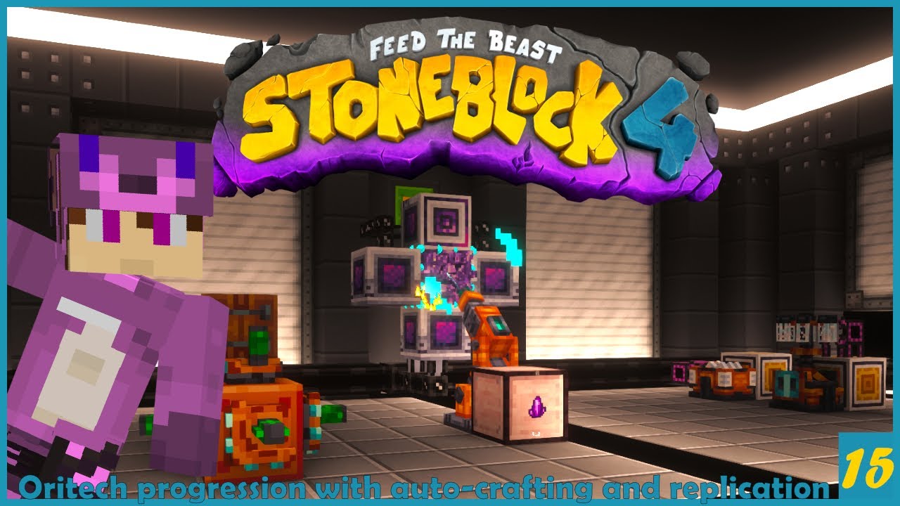 Stoneblock 4 -Minecraft Modpack- Industrial Foregoing and Oritech, can I progress and automate? -15-