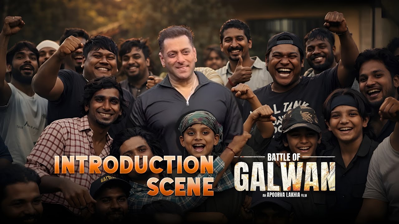 Salman Khan’s Introduction Scene BTS From Sets Of Battle Of Galwan Movie Looks🔥