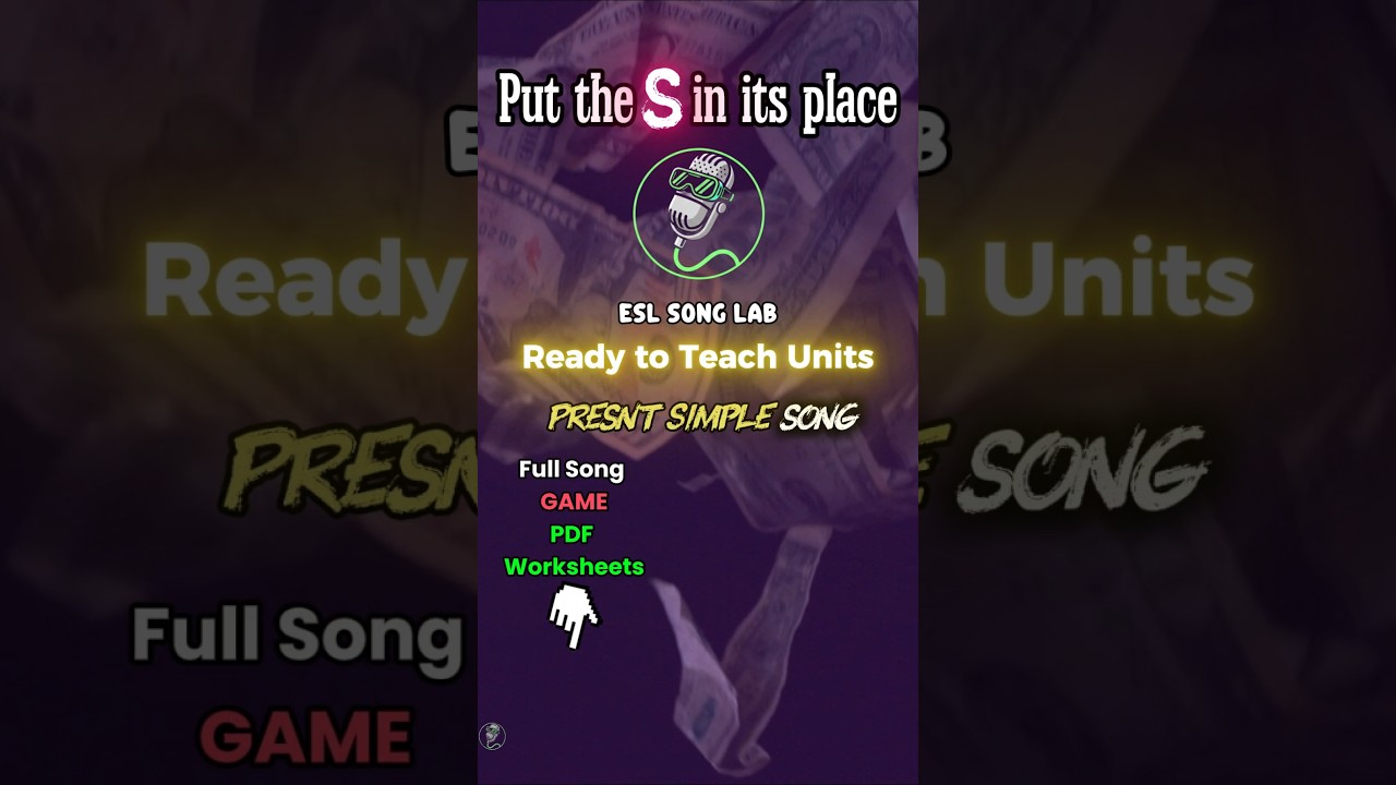 Present Simple Made Easy 🎶 Song & Worksheets #grammar