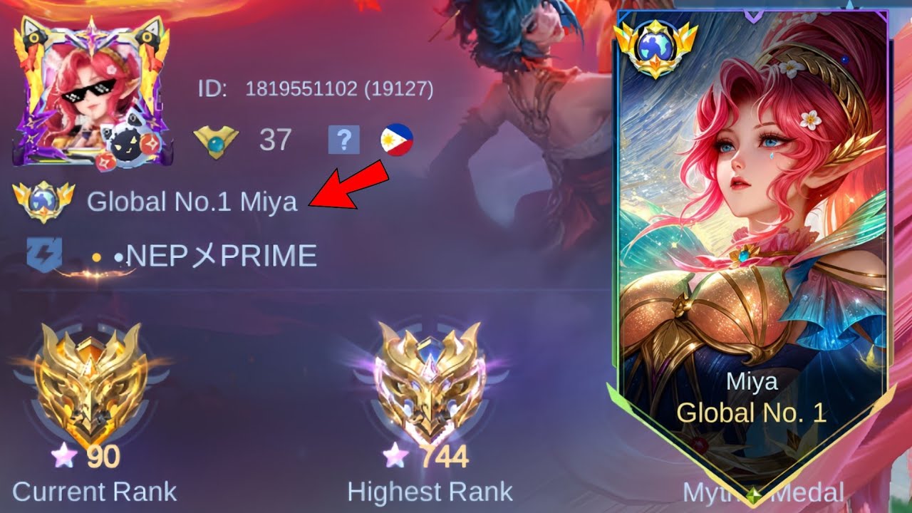 FINALLY!! I REACHED TOP 1 GLOBAL MIYA WITH THIS BUILD AND ROTATION..(must watch)