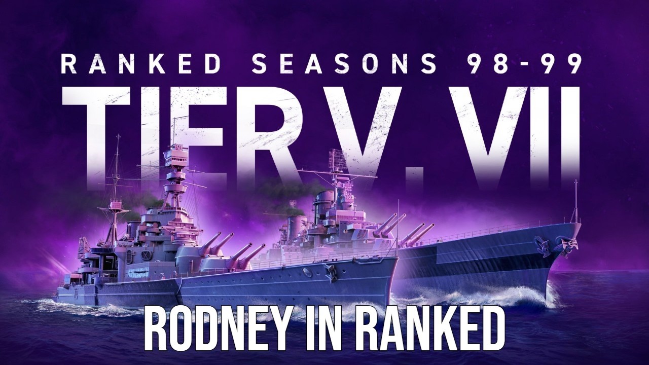 Rodney is Excellent for Tier VII Ranked | World of Warships: Legends