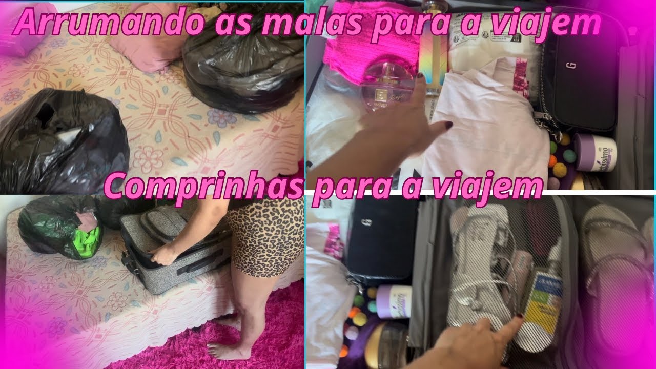Arrumando a mala pra viajem/comprinhas para a viajem/fiz marquinha nesse sol 🌞 😳