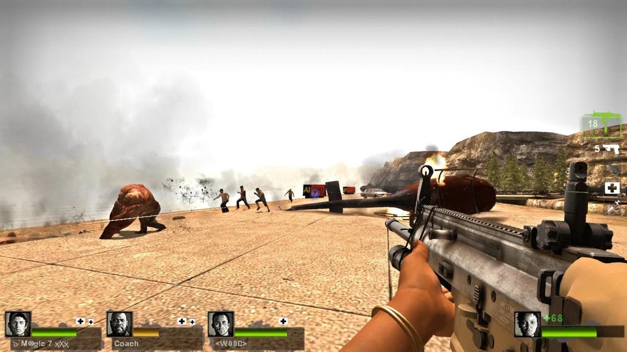 Left 4 Dead 2 - A Dam Mission Custom Campaign Multiplayer Gameplay Playthrough