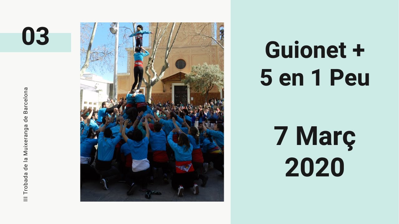 🥇Guionet + 5 en un Peu de la Muixeranga de Barcelona 💪🏽【2020】