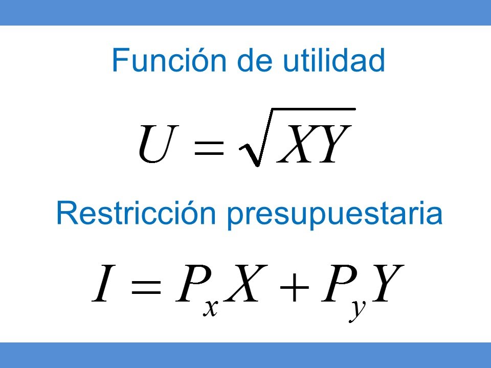 Maximización de utilidad (Lagrange)