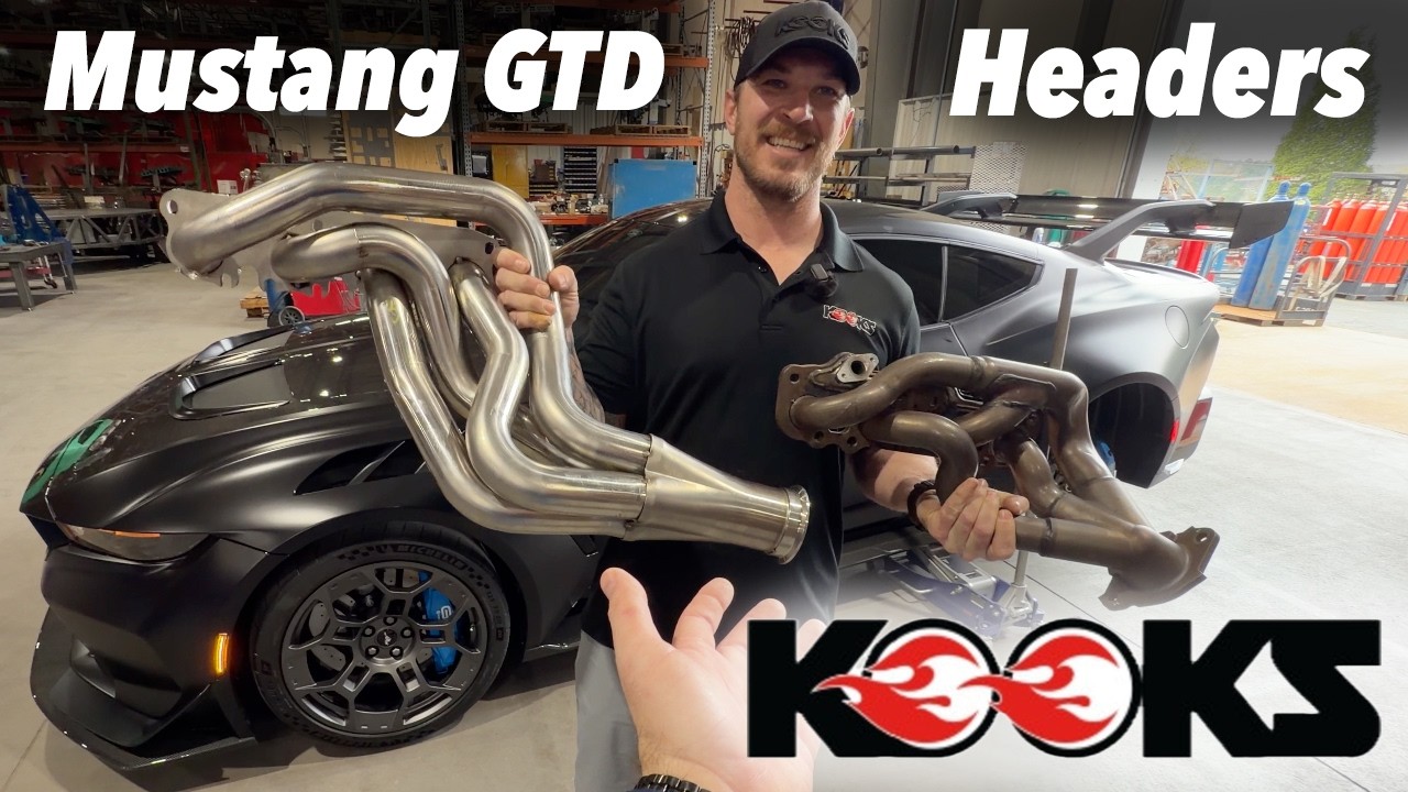 Mustang GTD получил коллекторы и X-образную трубу от Kooks, звуковые записи и экскурсия по заводу!!!
