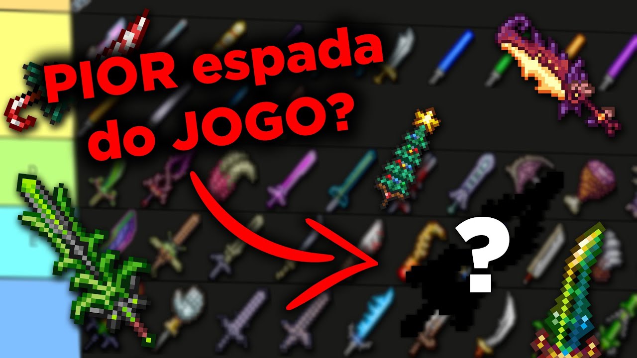 As Melhores e Piores Espadas Do Terraria!