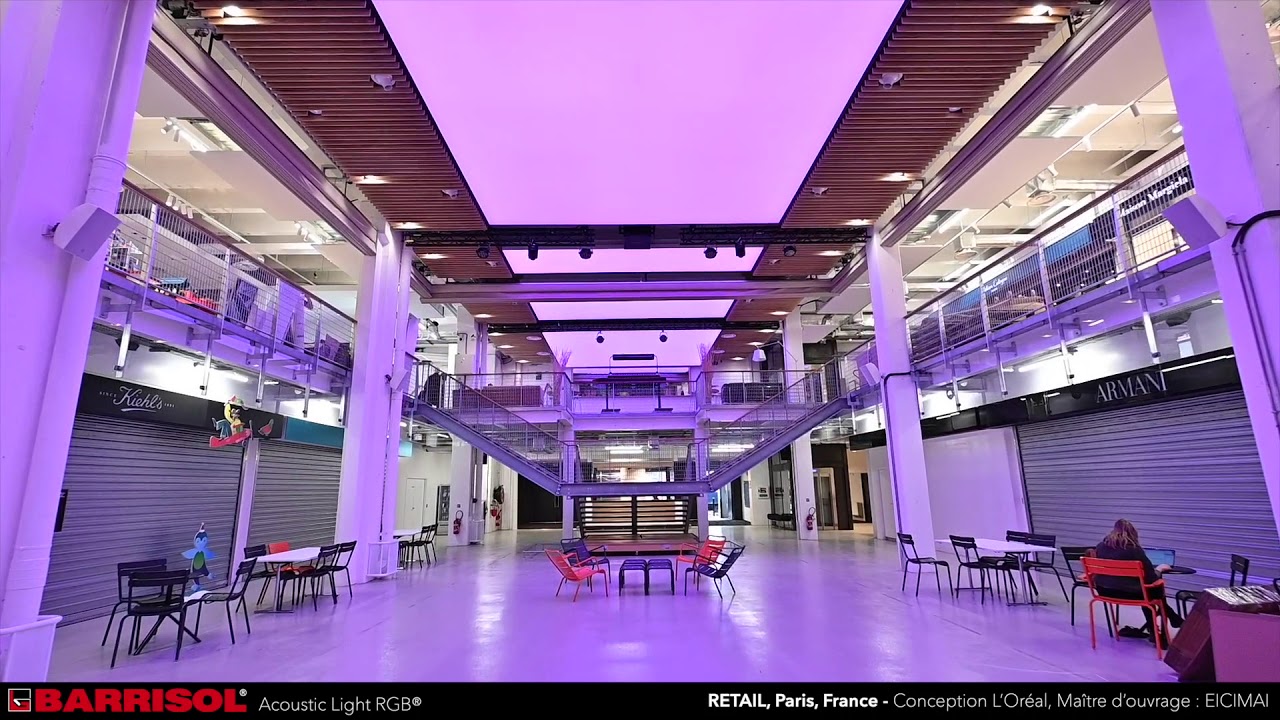 RETAIL - Paris, France (Barrisol Acoustics Light RGB&reg;)