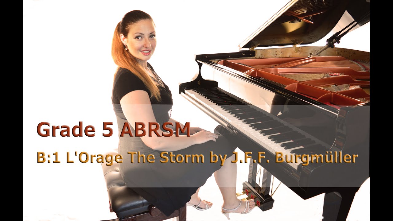 ABRSM Piano Grade 5 B1 L'Orage The Storm by J.F.F. Burgmüller