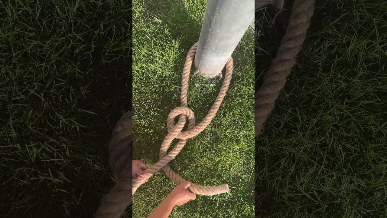 The BEST way to tie the KING of knots with thick rope!
