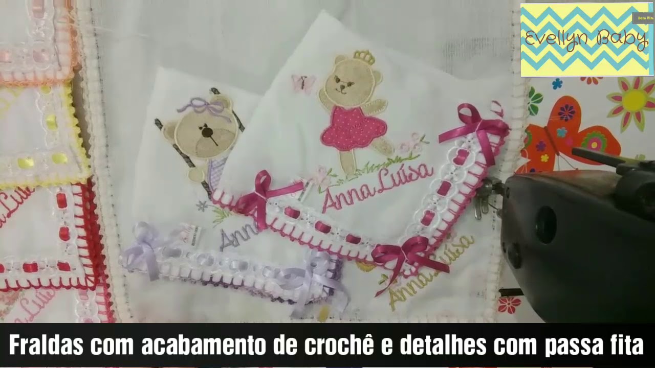 Acabamento em fraldinhas de boca