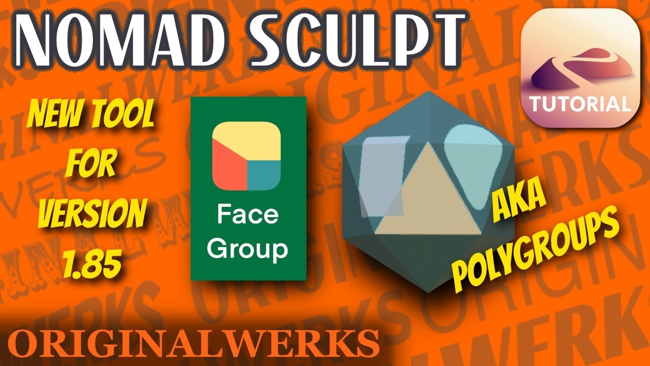 Nomad Sculpt Tutorial: Face Groups AKA Polygroups