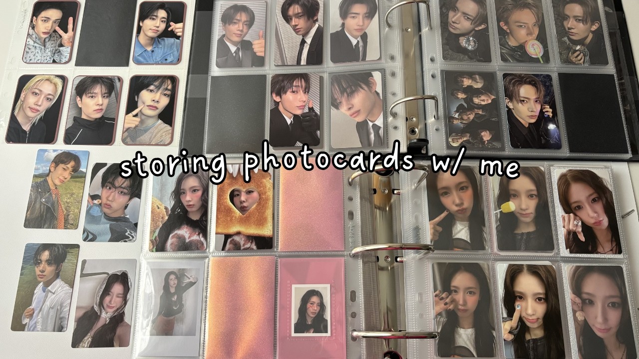 storing photocards w/ me #13: stray kids i-dle & enhypen