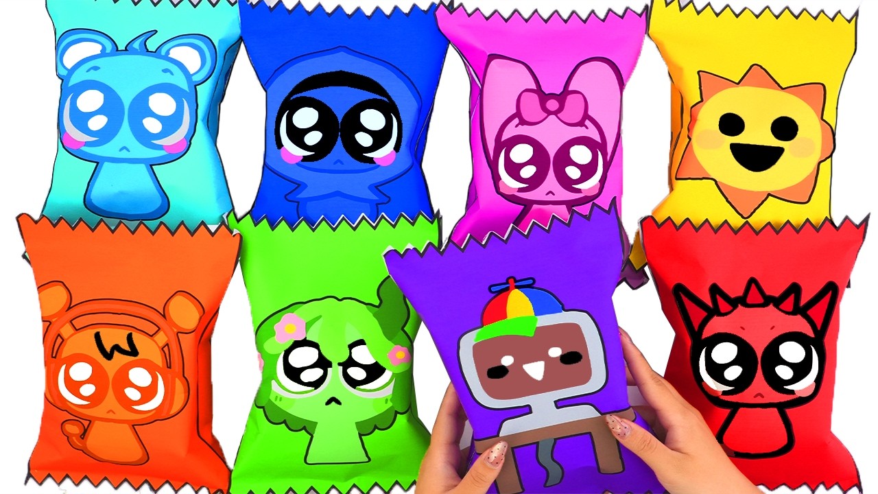 06Paper DIY💖Cute Unboxing INCREDIBOX Blind Box, How to make Mr.Blind Bag ASMR#cute #좋아요 #블라인드 백