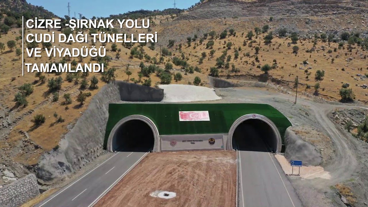 Cizre-Şırnak Yolu Cudi Dağı Tünelleri ve Viyadüğü Tamamlandı
