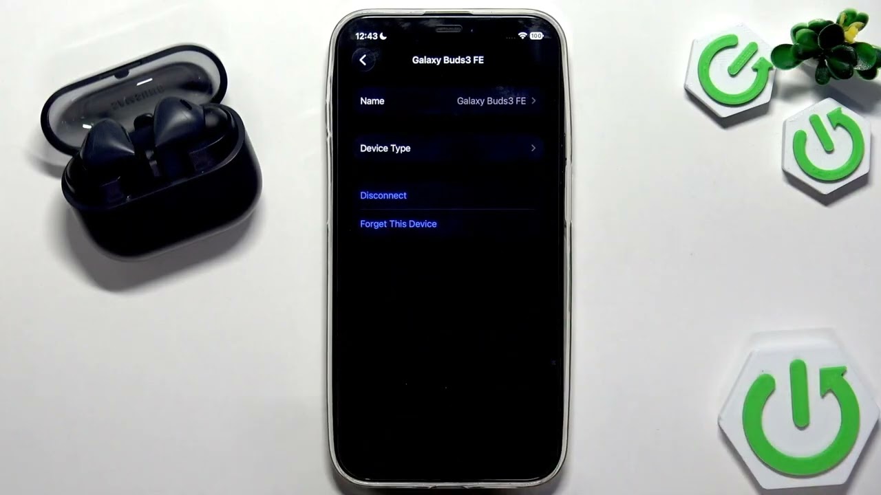 SAMSUNG Galaxy Buds3 FE – Come impostare il tipo di dispositivo su iPhone