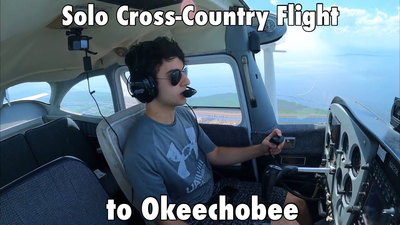Student Pilot Solo Cross-Country Flight to Okeechobee