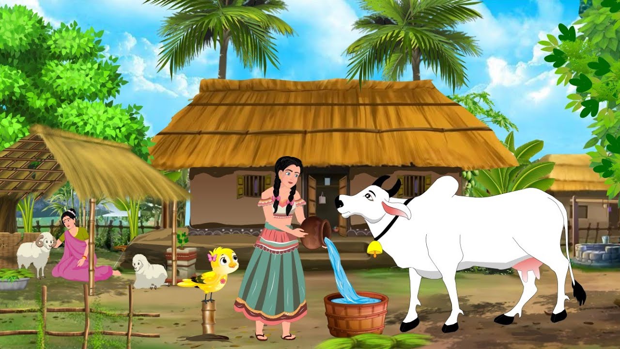   गौरी गाय की वफादारी और दयालु चिड़िया ||moral stories |hindi kahani | kahaniya | Cartoon stories 
