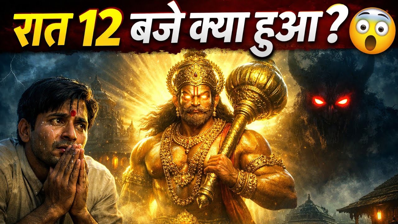 आधी रात मंदिर में क्या हुआ? 😱 | Hanuman Ji Divine Leela | Devotional Horror Story 2026 