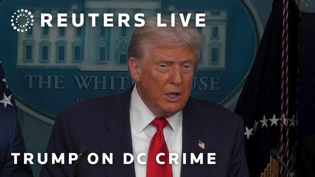 LIVE: Trump holds press conference on crime in Washington DC