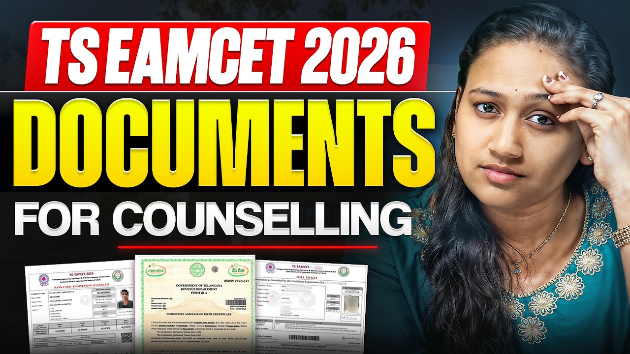 Ts eamcet 2026 required documents for Counselling | ts eamcet 2026 counselling process | #tseamcet