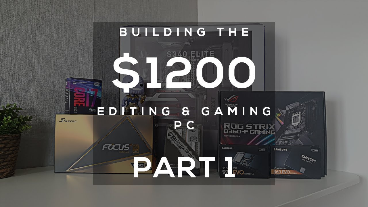 $1200 4K VIDEO EDITING & GAMING PC Build | PART 1