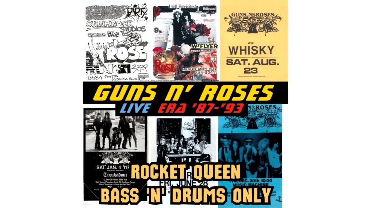 Guns N' Roses - Rocket Quee - Bass and Drums Only ( Live in Las Vegas)