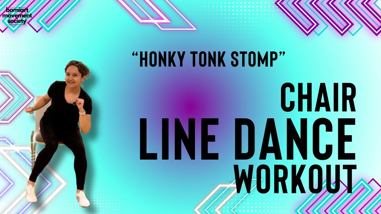 Chair Line Dance Tutorial & Dance Along | Honky Tonk Stomp