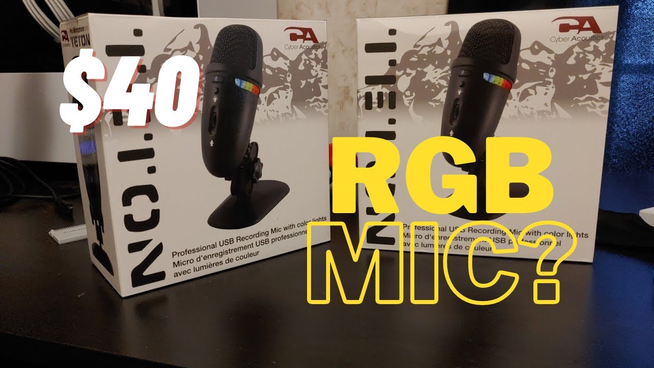 RGB BUDGET MIC! Cyber Acoustics CVL-2009 GIVEAWAY and Review! JS TECHIE REVIEWS