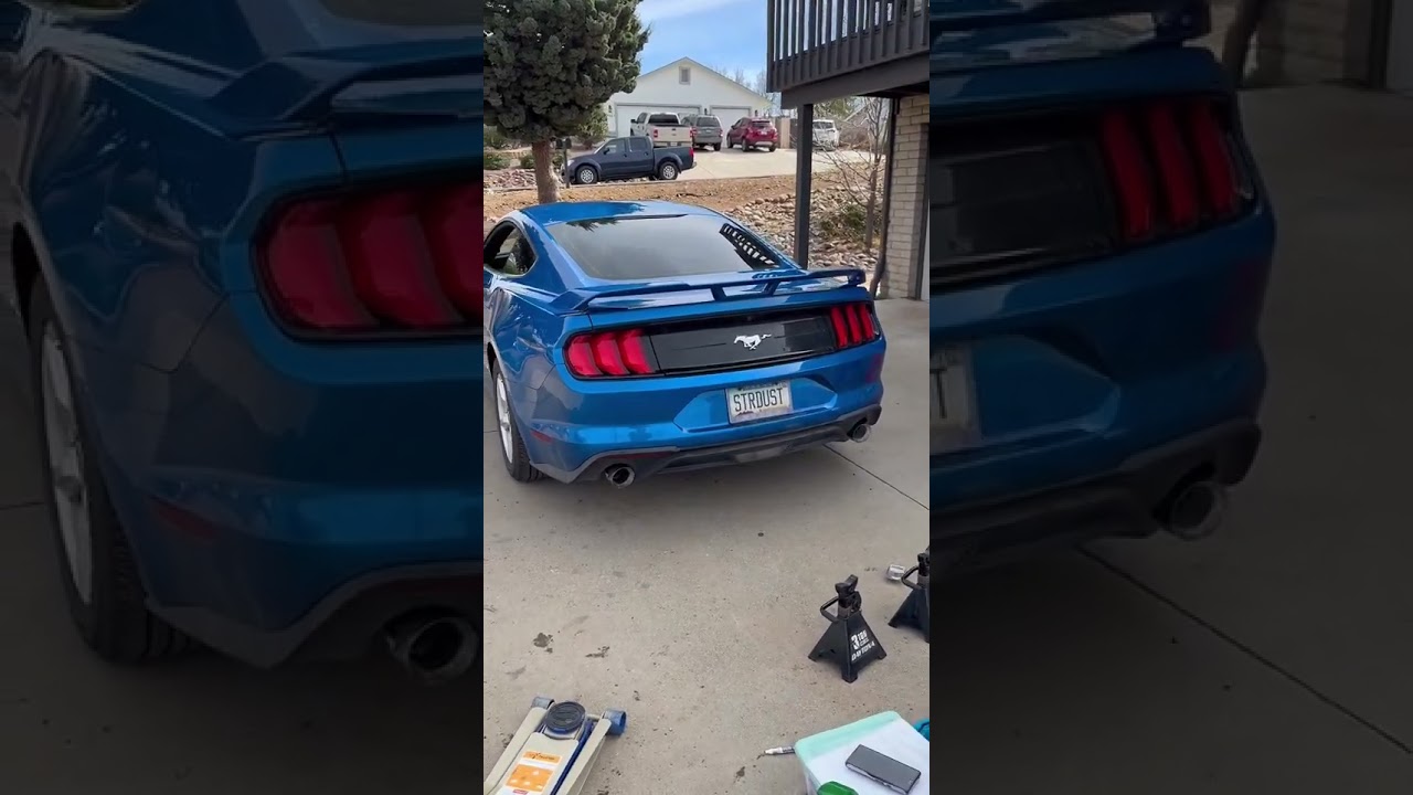 Ecoboost mustang mods #flowmaster #outlawseries #cvfpipe #musclecar #mustang #ford