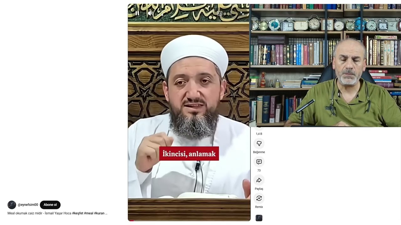 Ehlisünnet hoca Meal düşmanlığı yaparken Resulün kelimelere mana verdiğini savunuyor CÜBBESİZ MAHMUT