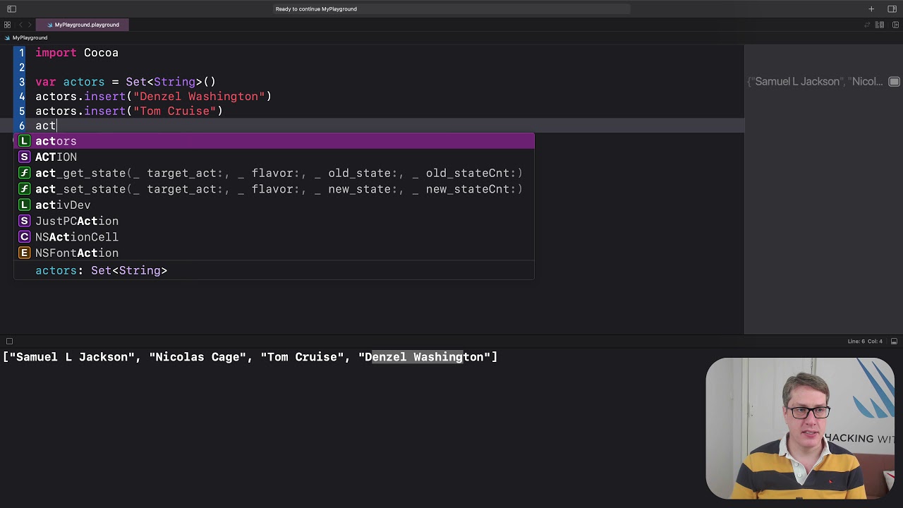 Как использовать наборы для быстрого поиска данных — Swift для начинающих