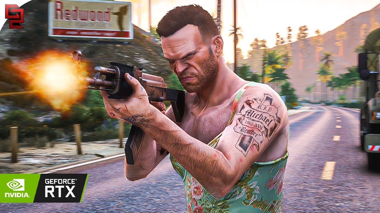 GTA V: 'Military Hardware' Mission RTX&trade; 3090 Gameplay [4k] Max Settings - QuantV Graphics MOD