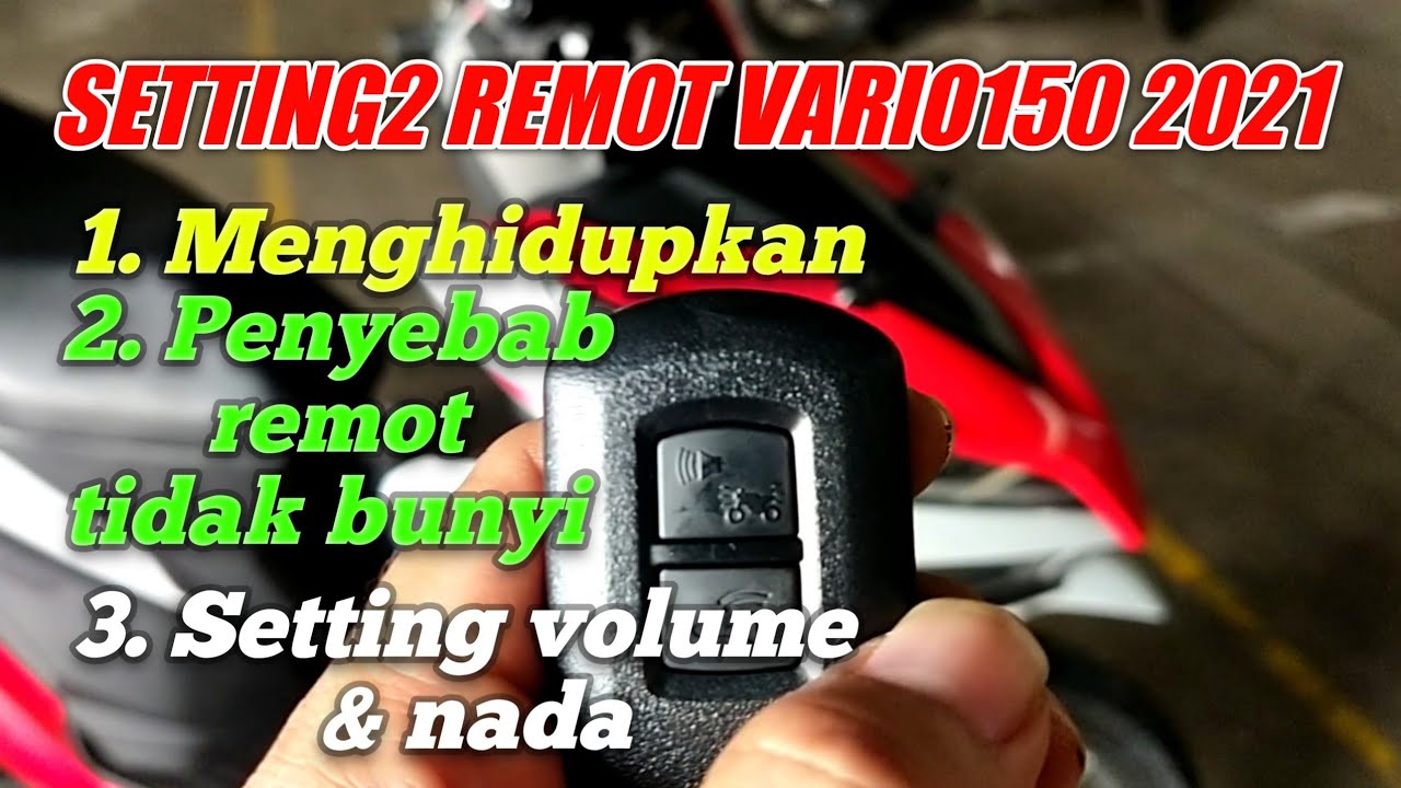 CARA MENGHIDUPKAN VARIO 150 TERBARU 2021 DAN SETTING REMOT