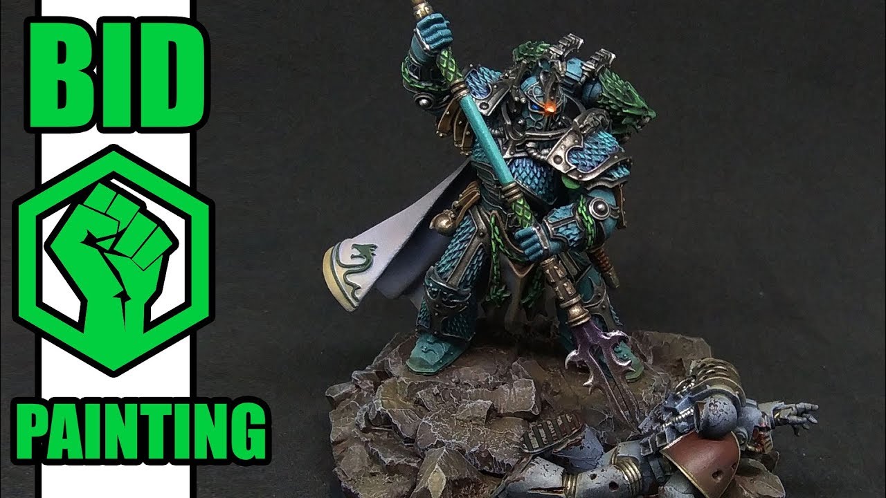 Alpharius from Alpha Legion: How to paint like a Pro