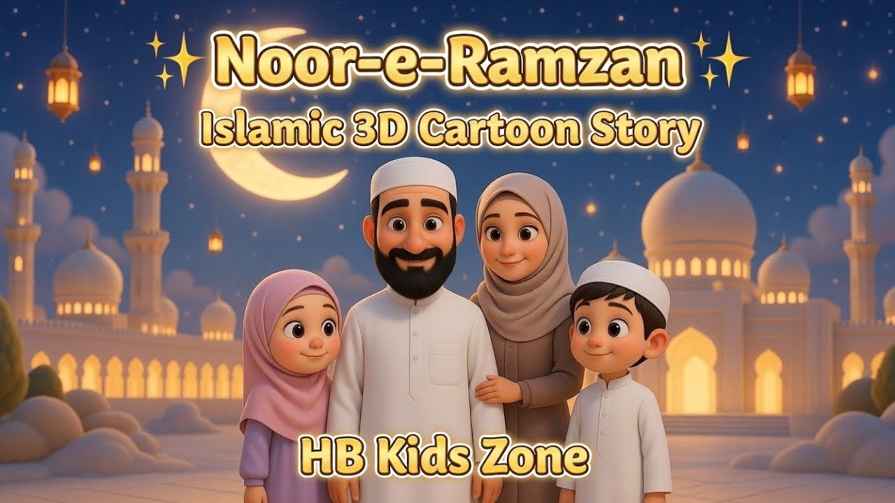 Beautiful Ramzan Poem for Children 🌙 | HB Kids Zone#ramadan #azanforkids #hasbirabbi #islamiccartoon
