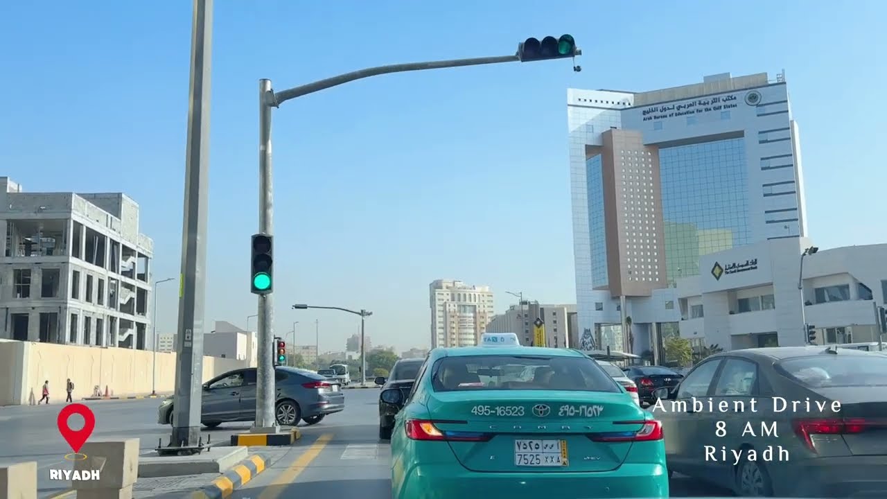 Morning Drive to Work | Riyadh | Real City POV (ASMR | No Talking)
