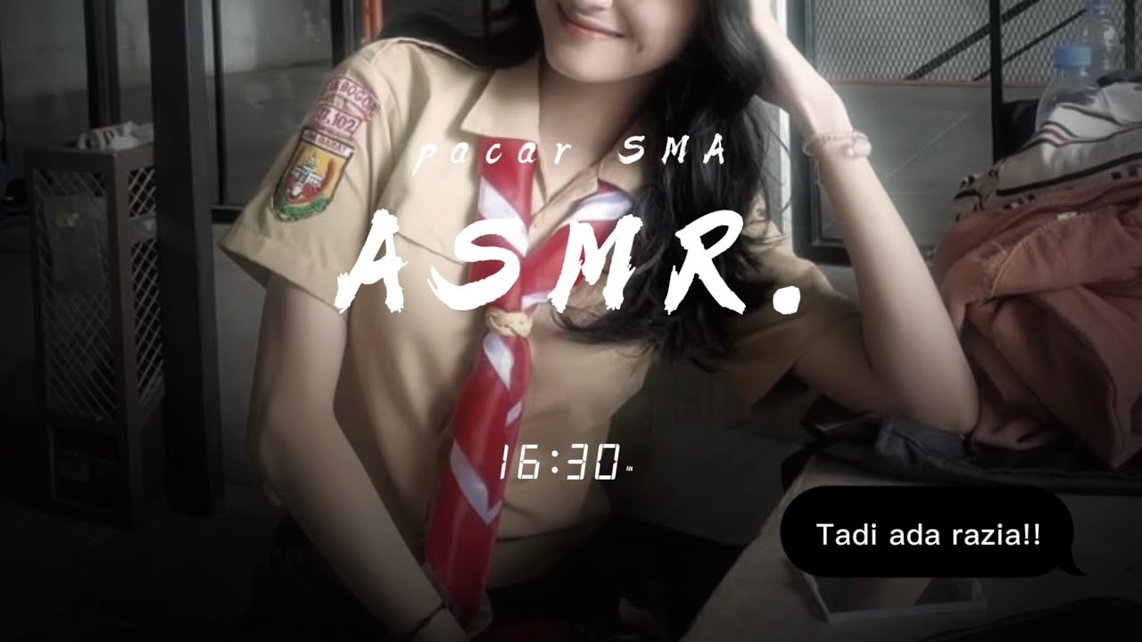 Nemenin Pacar Cewek SMA Ngerjain PR | ASMR Girlfriend Indonesia [whispers][pencil sounds][ASMR GF]