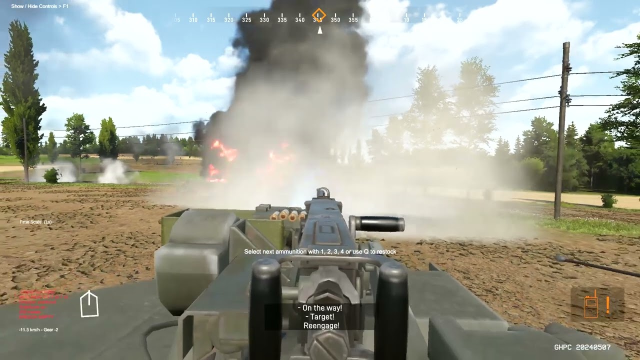 M1E1HC Abrams Run - GHPC Gameplay #1