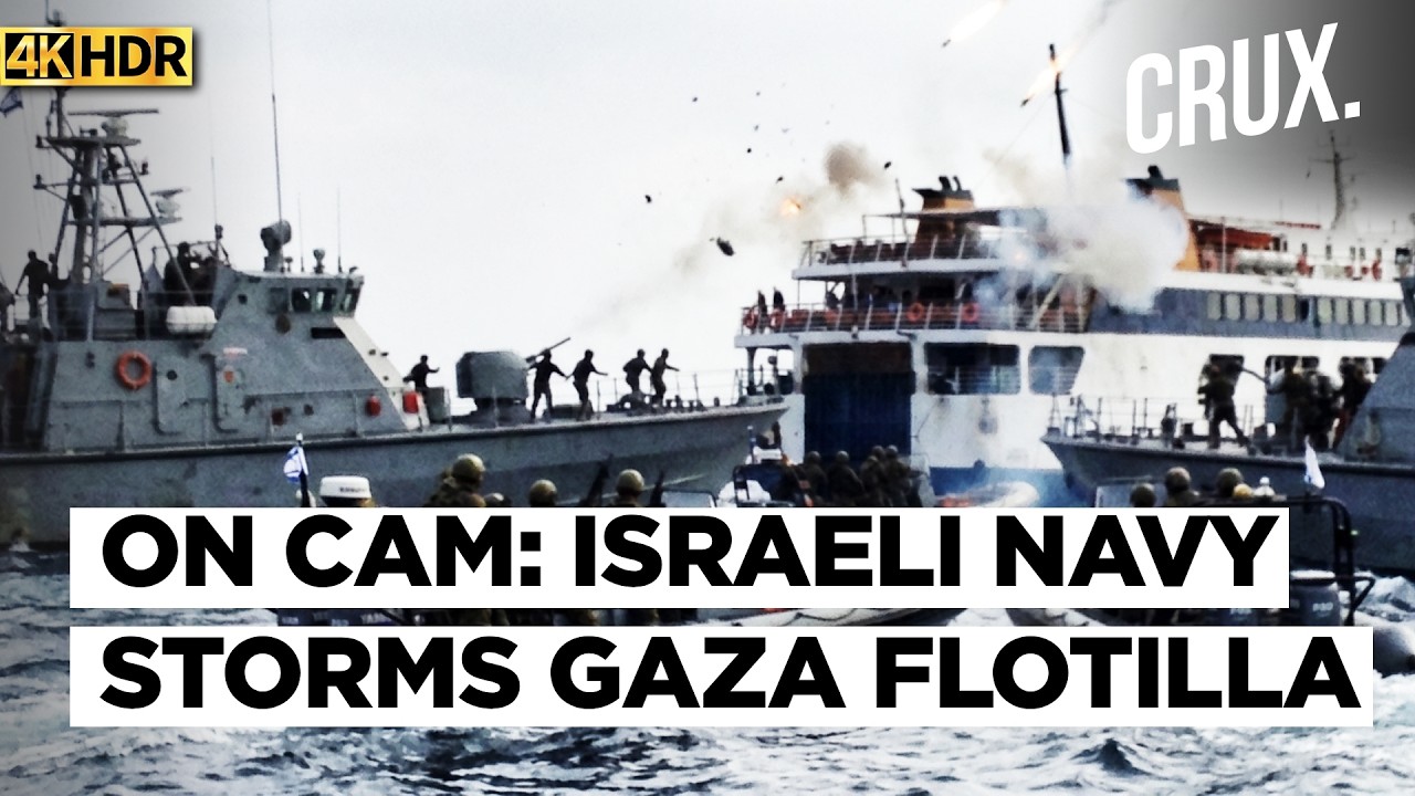 Israeli Naval Commandos 'Board' Ships In Gaza Flotilla Off Cyprus, Turkey Slams &lsquo;Act of Piracy' |4K