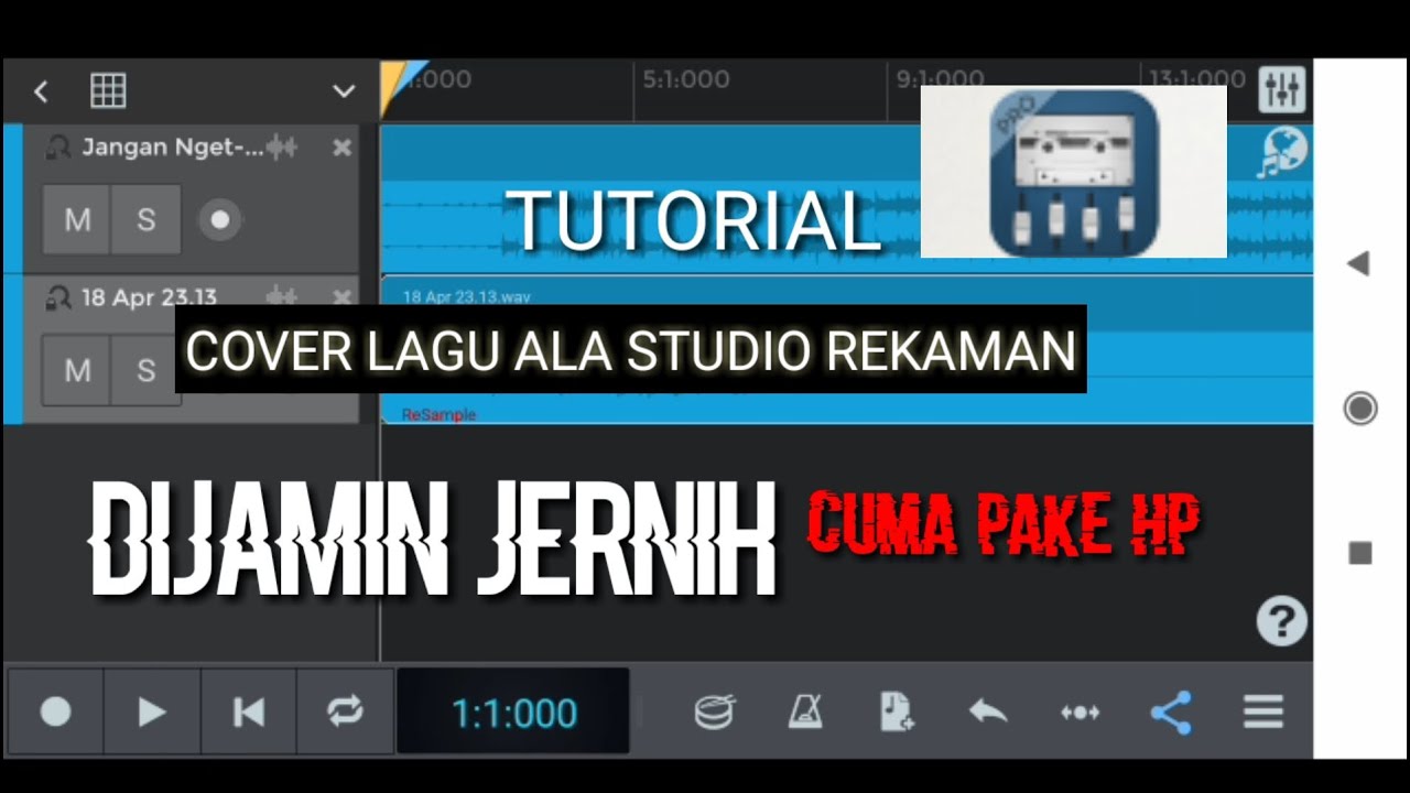 TUTORIAL CARA COVER LAGU ALA STUDIO REKAMAN HANYA MENGGUNAKAN HP