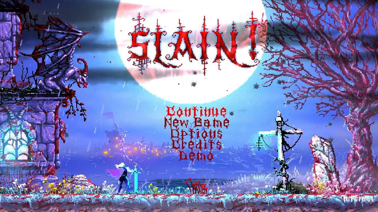 New title art and music for Slain!