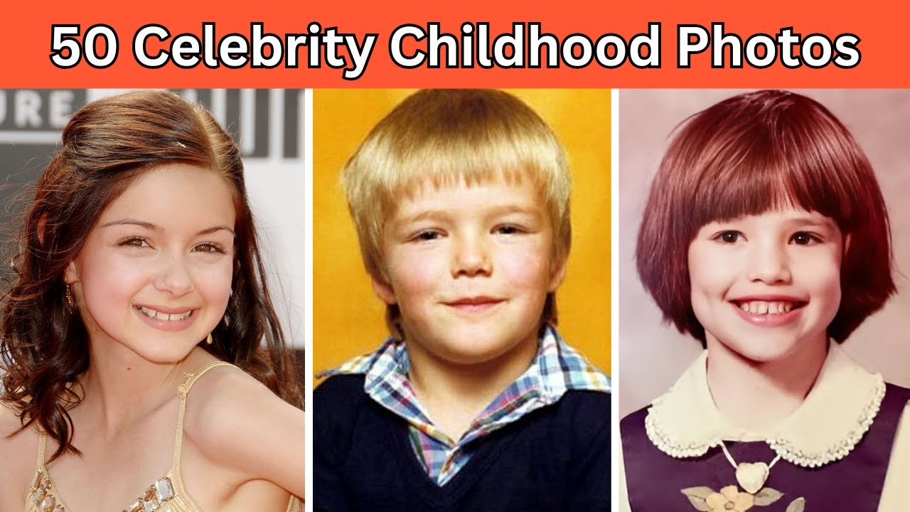 Guess the Celebrity from Their Childhood Photo!