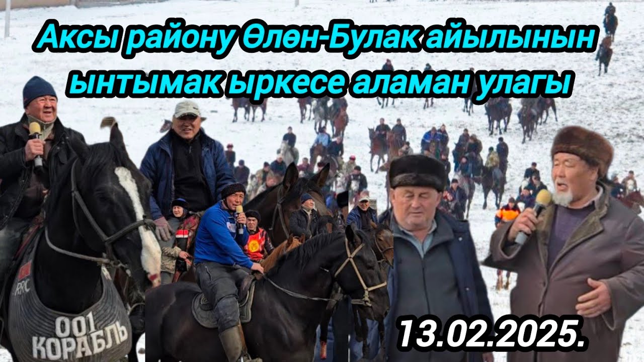 Аксы району Өлөн-Булак айылынын ынтымак ыркесе аламан улагы 13.02.2025.