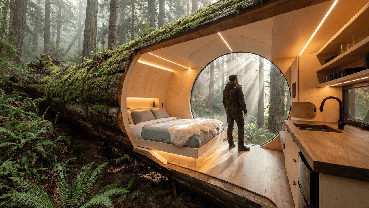 Building the ultimate luxurious cozy shelter in a dense forest - the result was insane.