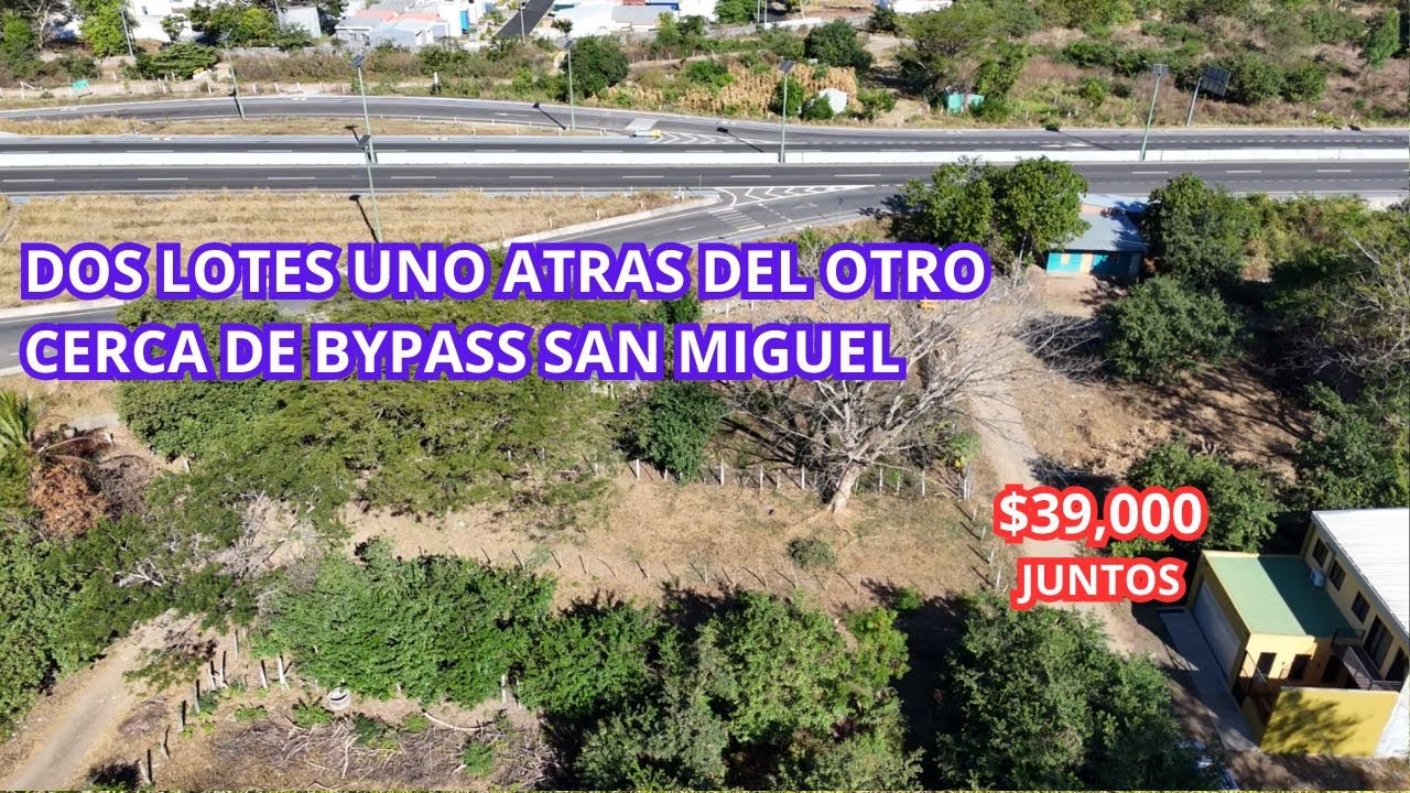 (NO DISPONIBLE) DOS LOTES EN EL ZAMORAN/CERCA DE RIVERSIDE GARDEN SAN MIGUEL/$39,000 POR LOS DOS