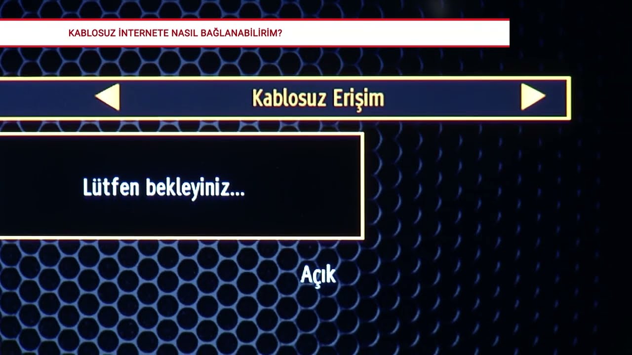 Vestel Televizyonumdan Kablosuz İnternete Nasıl Bağlanırım?